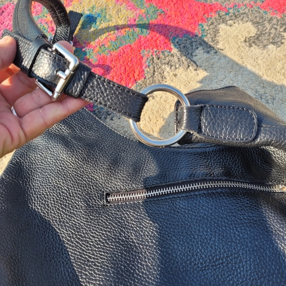 Roberta M Italian pebbled leather handbag - Picture 3 of 9